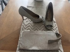 wedding shoes matching bag for sale  SITTINGBOURNE