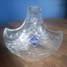 Edinburgh crystal basket for sale  STOCKPORT