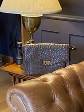 Handbag ostrich leather for sale  BRAINTREE