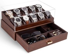 wooden watch display box for sale  LEEDS