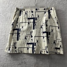 Saia Skort Tail Feminina Bege 12 Geométrica Golfe Bolsos Curtos com Zíper comprar usado  Enviando para Brazil