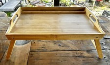 Bandeja de cama de bambú para el hogar Rossie / estación de trabajo / espacio para computadora portátil / tableta / teléfono segunda mano  Embacar hacia Mexico