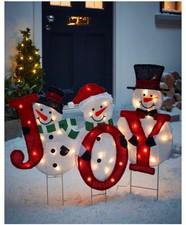 Lit joyful snowmen for sale  BARNSLEY