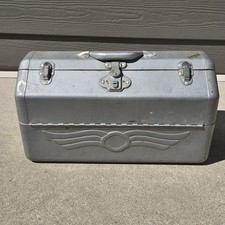 Simonsen Chicago 51 caixa de ferramentas de alumínio 18"×8"×10" vintage comprar usado  Enviando para Brazil