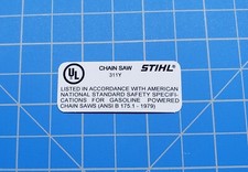 Stihl 1979 sticker d'occasion  Expédié en Belgium