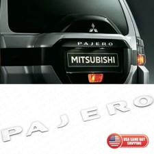 Placa de identificação emblema letra traseira Mitsubishi PAJERO 3D adesivo cromado comprar usado  Enviando para Brazil