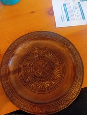 Vintage wooden plate for sale  PULBOROUGH