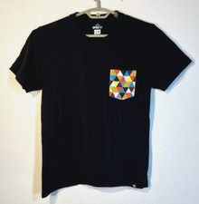 Camiseta de bolso caleidoscópio algodão preta pequena tamanho escritório SPRZ NY X Eames, usado comprar usado  Enviando para Brazil