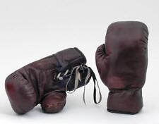 Luvas de boxe retrô década de 1930 12 oz luvas de couro marrom novas sem marca comprar usado  Enviando para Brazil
