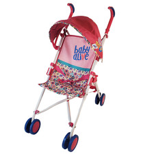 Carrinho de boneca Baby Alive rosa branco padrão floral. Dossel retrátil. Dobrável comprar usado  Enviando para Brazil