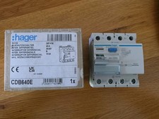 Hager cdb640e fehlerstromschut gebraucht kaufen  Kirchenlamitz