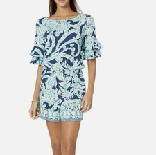 Romper Lily Pulitzer Lula tamanho XS maré alta azul marinho mergulho Doo comprar usado  Enviando para Brazil