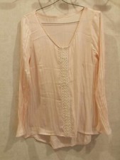 Blouse rose perles d'occasion  Bourg-de-Thizy