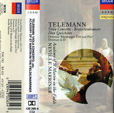 Telemann Academy Of St. Martin-in-the-Fields Marriner – Viola Concerto cassette, usado comprar usado  Enviando para Brazil