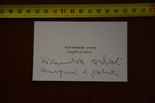 Biglietto visita autografo usato  Varese