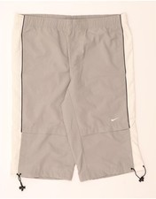 Bermuda esportiva masculina Nike Reino Unido 34/36 grande cinza colorblock poliéster BV13, usado comprar usado  Enviando para Brazil