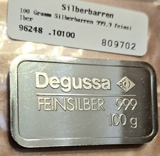 Silberbarren 100 999 gebraucht kaufen  Saalfeld/Saale