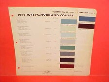 1952 willys overland for sale  Fort Wayne