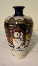 Moorcroft snowman greetings for sale  READING