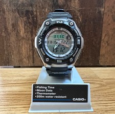 Casio AQW-101 relógio digital de quartzo vintage masculino caixa de equipamentos de pesca original, usado comprar usado  Enviando para Brazil