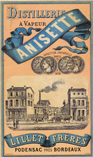 Ancienne étiquette anisette d'occasion  Bordeaux-