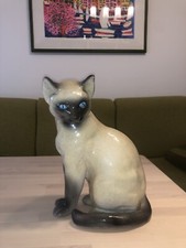Gatto siamese porcellana usato  Roma