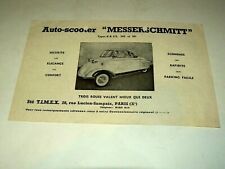 Prospectus voiturette messersc d'occasion  Charolles