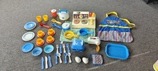 1978 Fisher Price #919 Conjunto de Cozinha Fogão Top Brilho Queimadores Mágicos + Pratos Vintage comprar usado  Enviando para Brazil