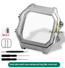 Caja de reloj de acero inoxidable modificada impermeable para Casio AE1200 AE1300 segunda mano  Embacar hacia Argentina