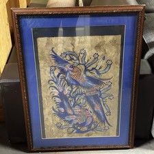 Folk art bird for sale  DEESIDE