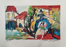 Lithographie signée raya d'occasion  Vernon