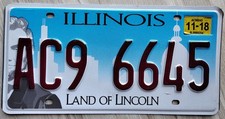 Targa illinois originale usato  Biella