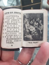 1932 BABY'S BIBLE & PRAYER BOOK The Life of Jesus Miniature Leather Book JESUS, usado comprar usado  Enviando para Brazil