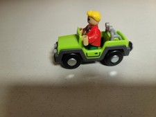 Carro ferroviário de madeira com boneco People serve em trilhos de madeira funciona com Thomas & Brio comprar usado  Enviando para Brazil