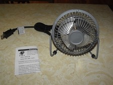 Ventilador PMX 4" pessoal prata metal portátil inclinação ajustável elétrico novo sem caixa comprar usado  Enviando para Brazil