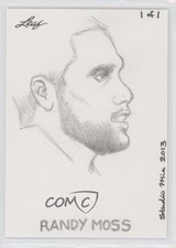 2013 Leaf Best of Football 1/1 Randy Moss Studio Mia HOF Sketch z5i comprar usado  Enviando para Brazil