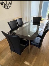 Glass dining table for sale  NOTTINGHAM
