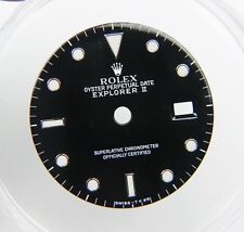 Genuíno Rolex Explorer II 16570 16550 mostrador preto brilhante trítio lume comprar usado  Enviando para Brazil