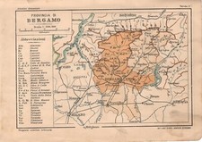 Piccola carta geografica usato  Lecco