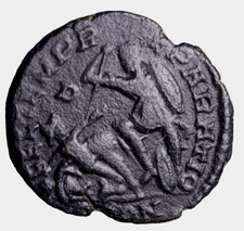 RARO COM LETRA D Moeda Romana Lança Constâncio II Cena de Guerra Gladiador comprar usado  Enviando para Brazil