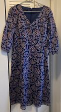 Talbots navy floral for sale  Shipping to Ireland