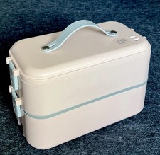 Aquecedor elétrico a vapor aquecedor de alimentos recipiente Bento 2 níveis. 110v/220v. Plugue UE comprar usado  Enviando para Brazil