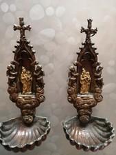 Acquasantiera religiosa bronzo usato  Frattaminore
