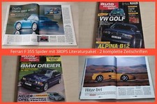 Ferrari F 355 Spider mit 380PS Literaturpaket - 2 komplette Zeitschriften, usado comprar usado  Enviando para Brazil