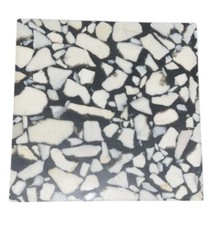 "Mini azulejo de piso Fritztile Terrazzo vintage C723 negro blanco 3,75"" descontinuado" segunda mano  Embacar hacia Mexico