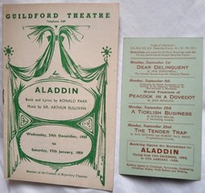 Pantomime 1958 aladdin for sale  NUNEATON