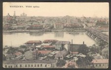 Poland Postcard Warszawa Widok Ogolny Russia To Germany 1910 w 1 Colour Stamp na sprzedaż  Wysyłka do Poland