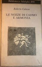 Calasso nozze cadmo usato  Palermo