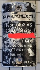 Plaque peugeot type d'occasion  Auch