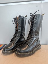 Martens black leather for sale  LONDON